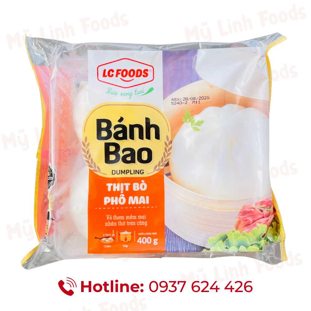 Bánh Bao Thịt Bò Phô Mai LC 400G ( 4C )