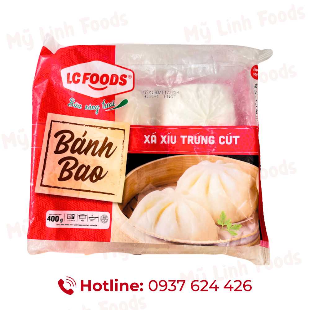 Bánh Bao Xá Xíu Trứng Cút LC 400G ( 4C )