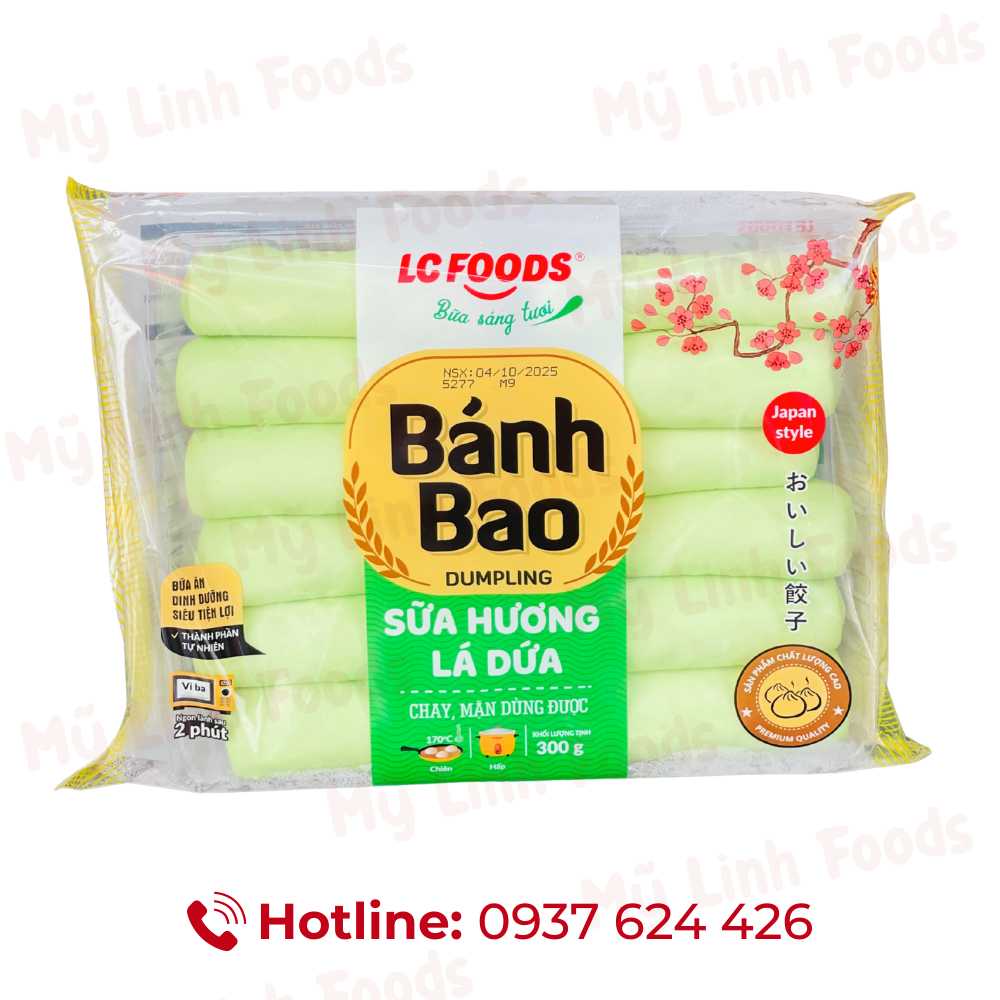 Bánh Bao Không Nhân Xanh LC 300G 12C