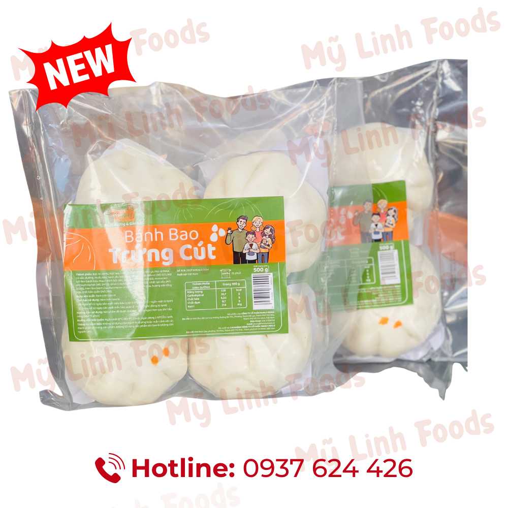 Bánh bao Trứng Cút Family Meals 500g 4 Cái