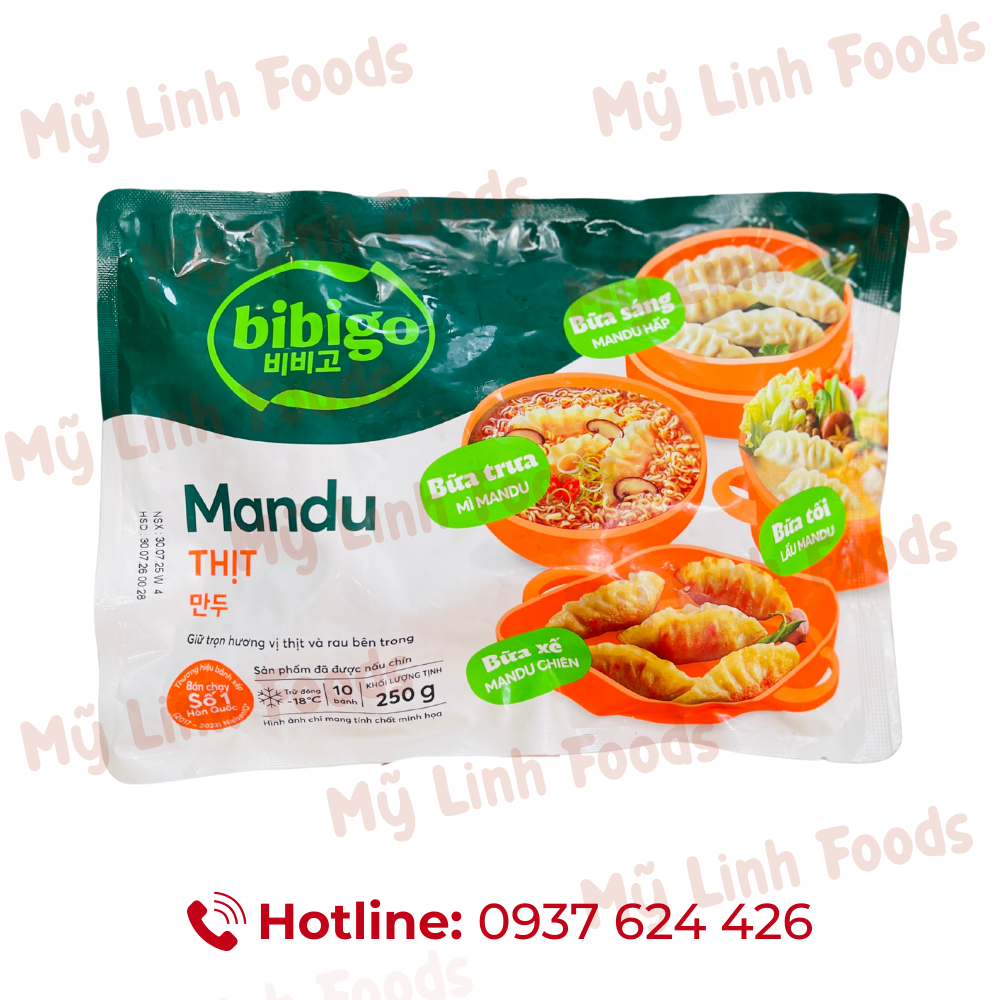 Bánh Xếp Mandu Mini Nhân Thịt Cầu Tre 250g