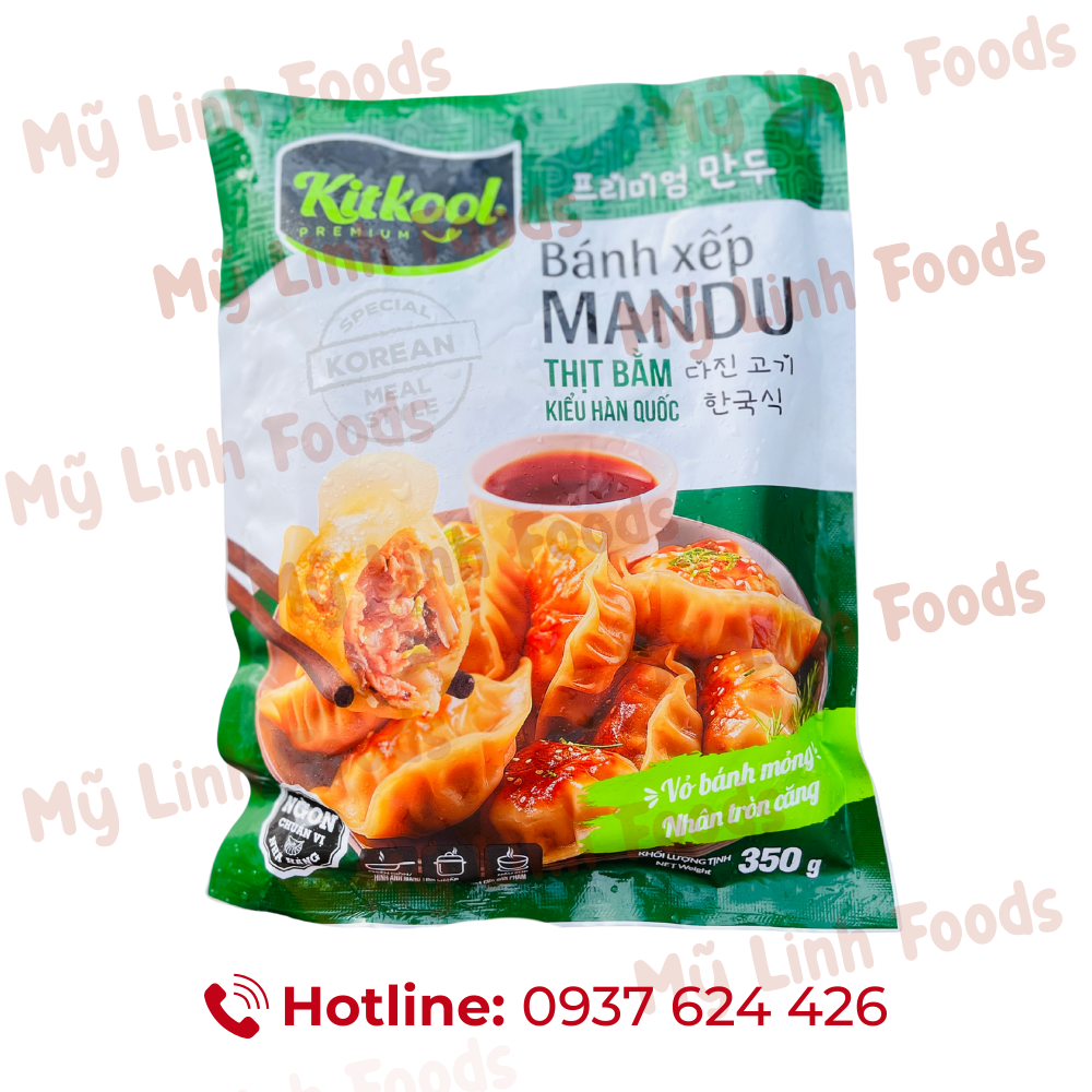 Bánh Xếp Mandu Thịt Bằm Kitkool 350G 10C
