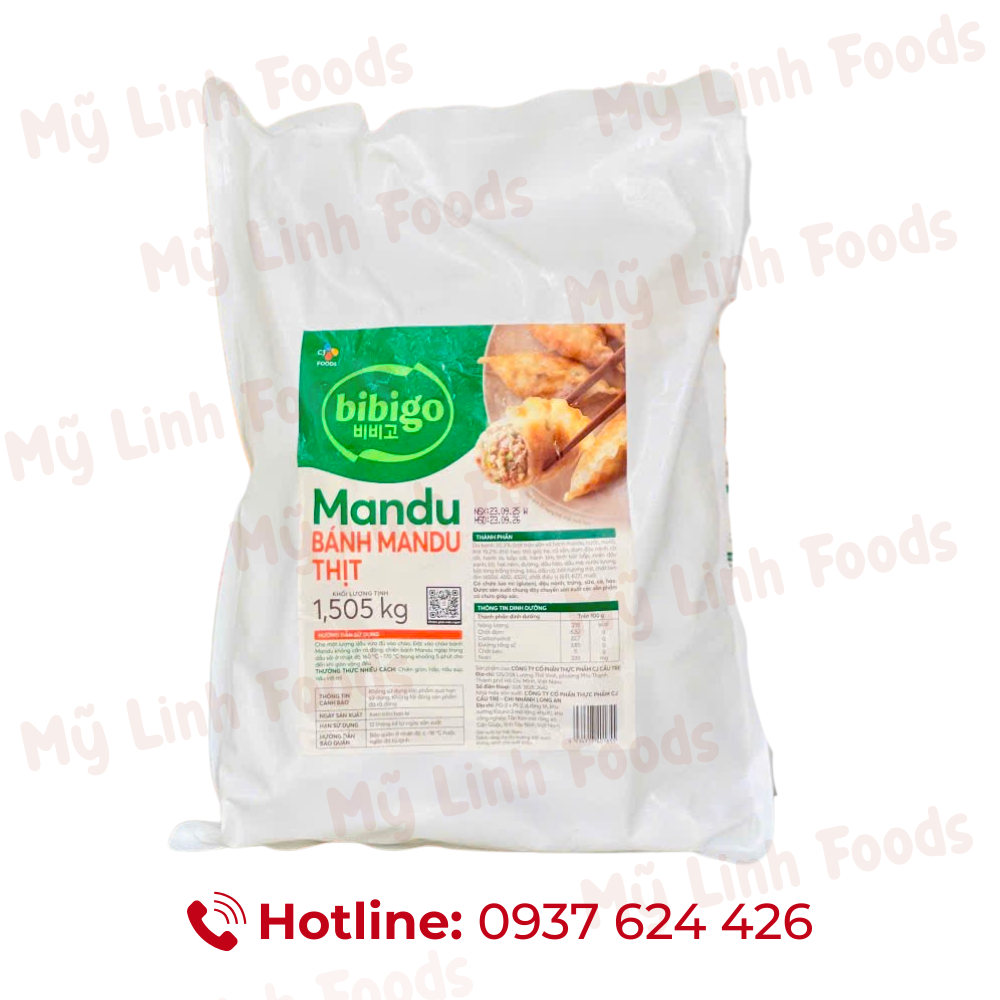 Bánh Xếp Mandu Thịt Cầu Tre Gói 1,5kg