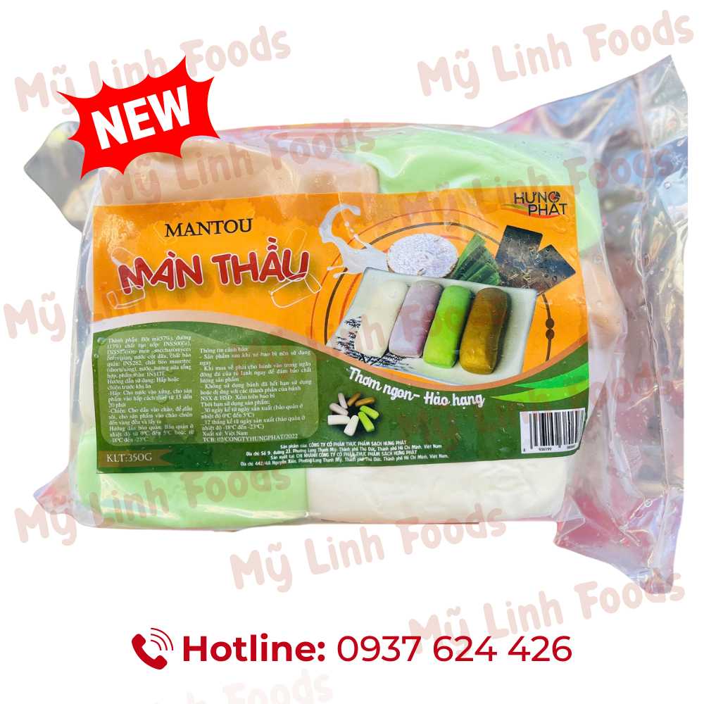 Màn Thầu Tứ Sắc Hưng Phát 350g 16 Cái