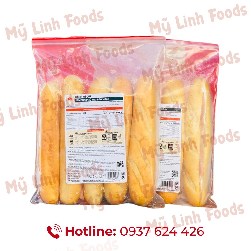 Bánh Mì Que Dăm Bông Phô Mai TVP 5 Cái