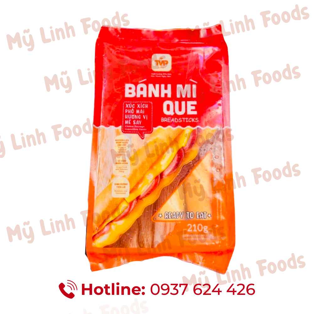 Bánh Mì Que Xúc Xích Phô Mai TVP 210g 3 Cái