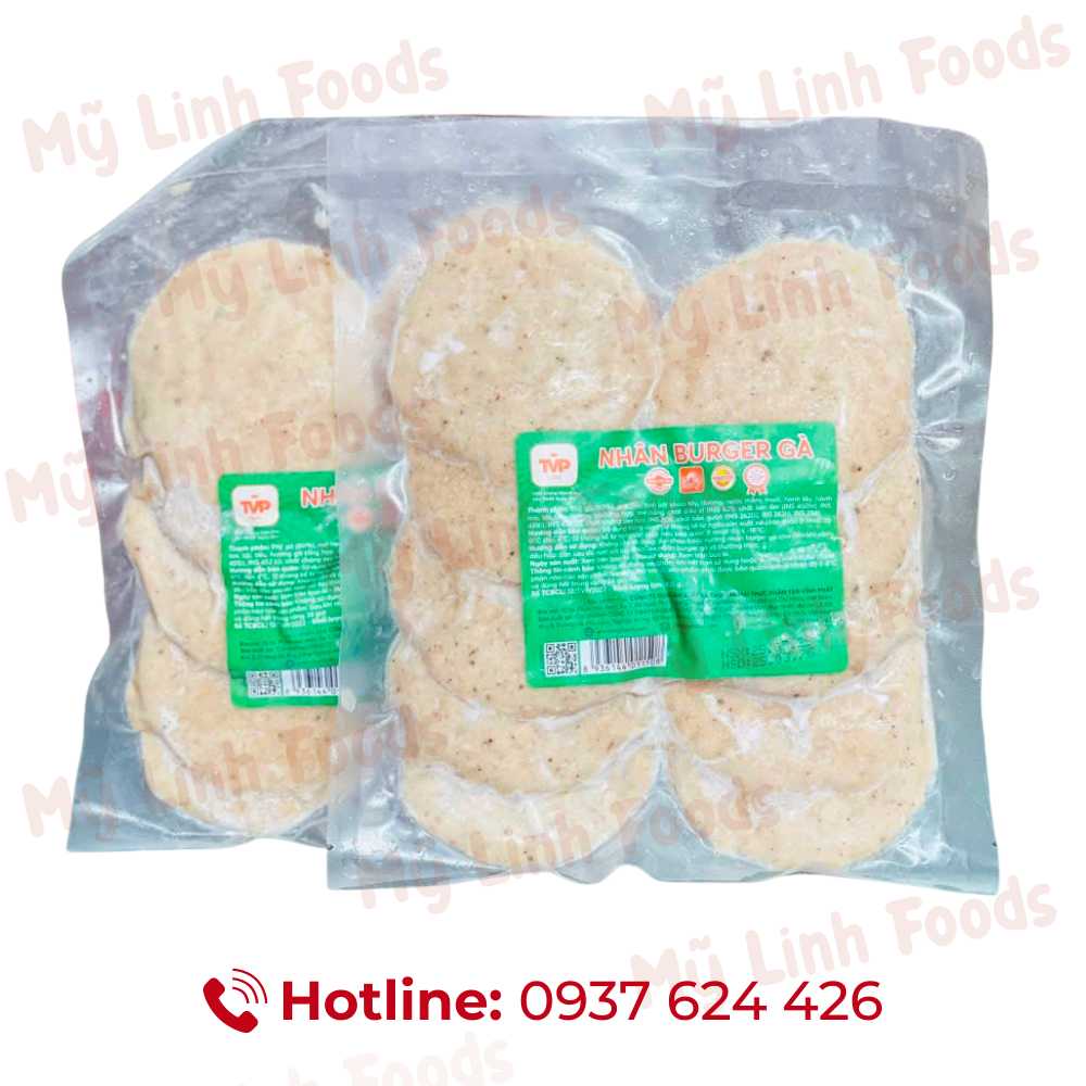 Nhân Burger Gà Tvp 400G 10 Lát 