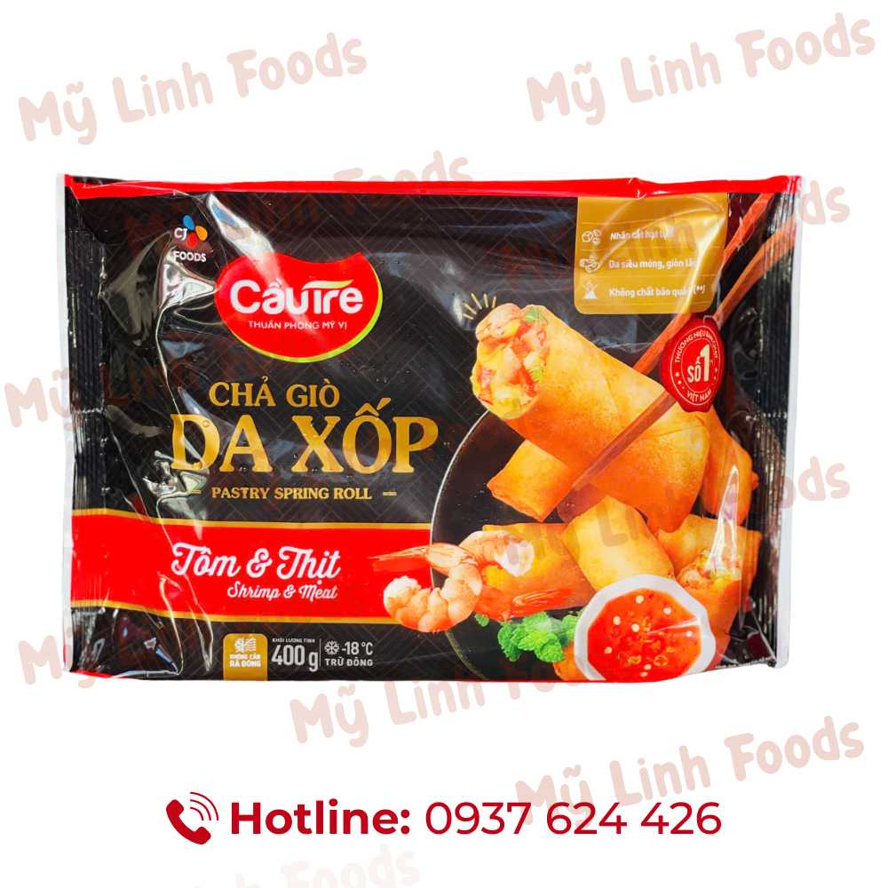 Chả Giò Da Xốp Tôm & Thịt Cầu Tre 400G