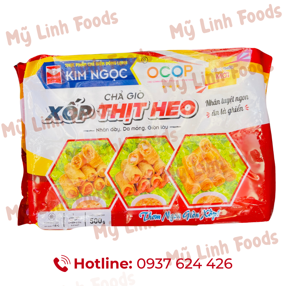 Chả Giò Xốp Thịt Heo Kim Ngọc 500g