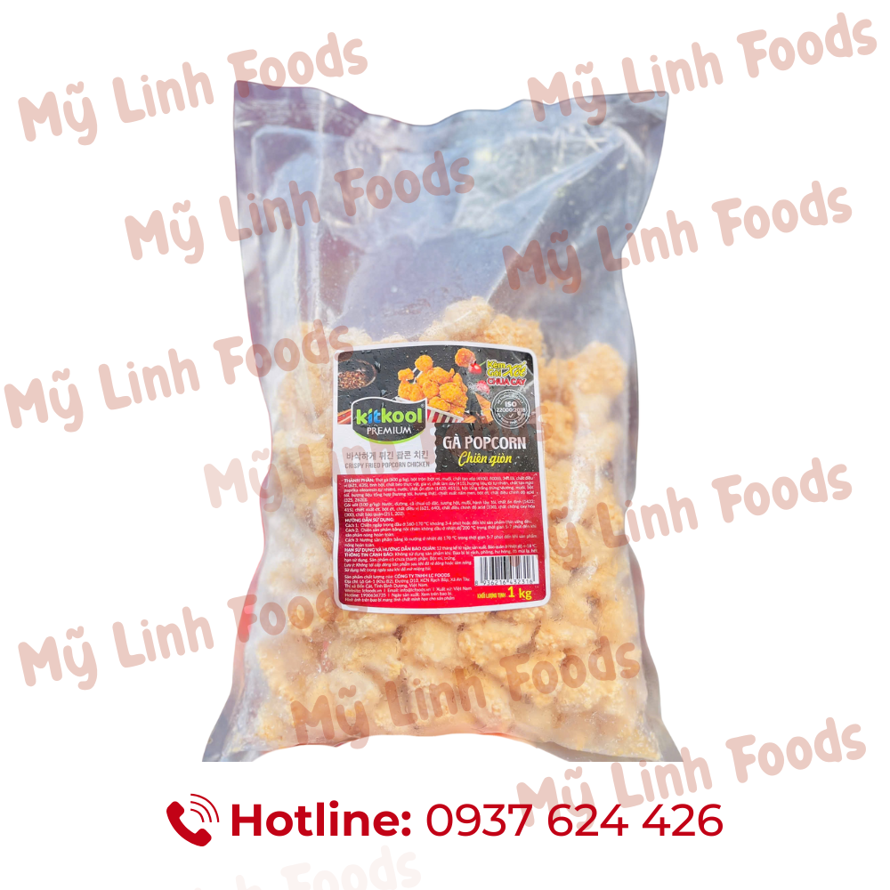 Gà Popcorn Chiên Giòn Kitkool 1Kg