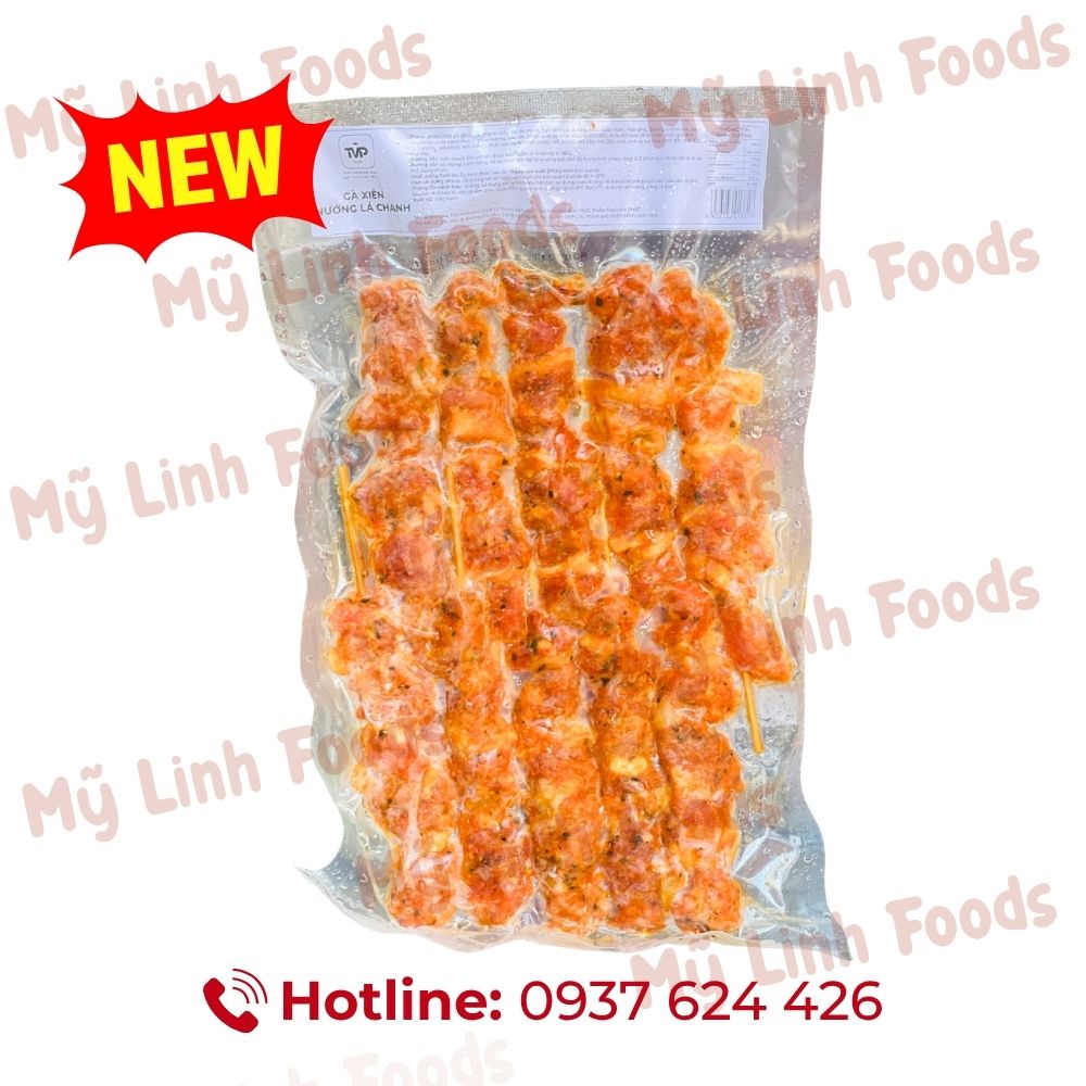 Gà Xiên Que Nướng Lá Chanh TVP 10 Que
