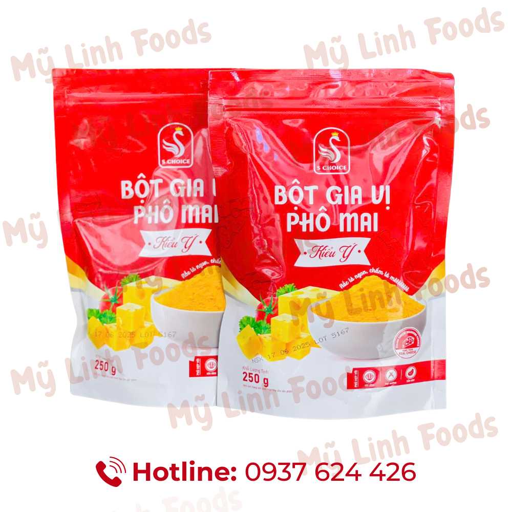 Bột Gia Vị Phô Mai Kiểu Ý 250g SChoice