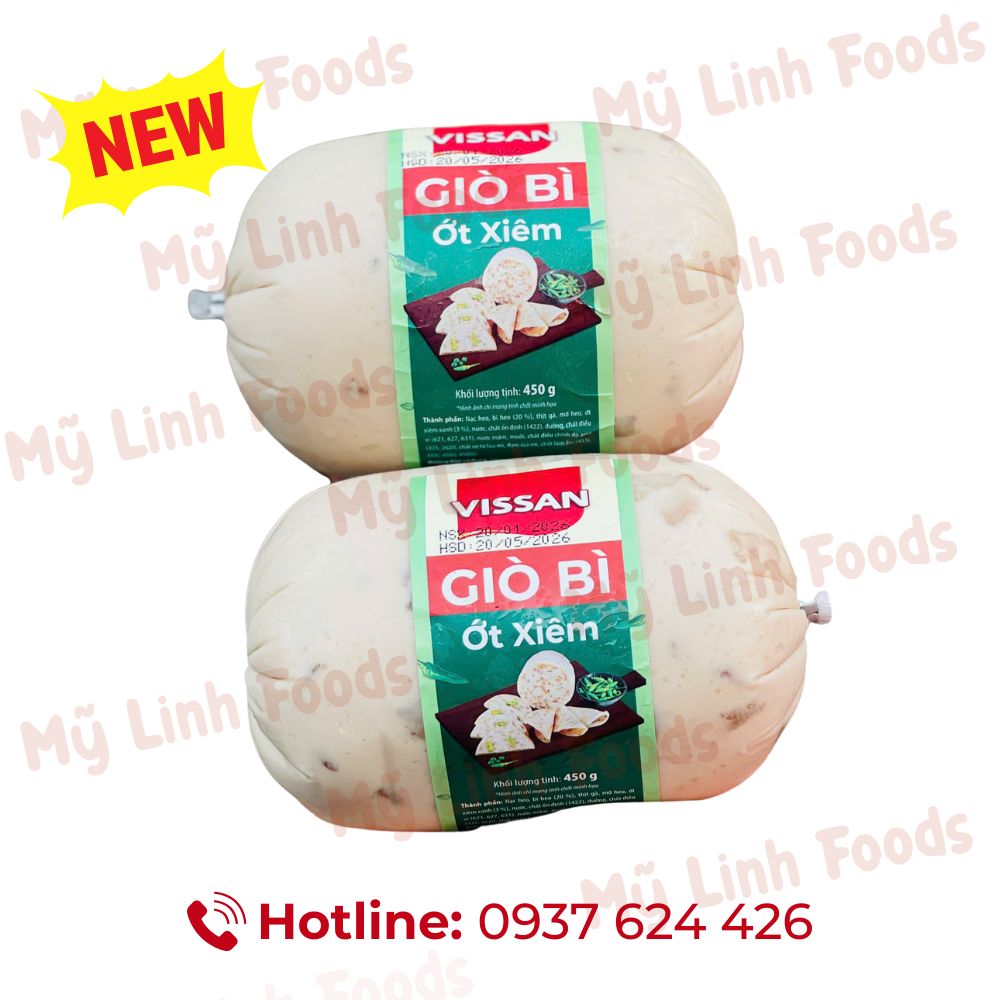 Chả Bì Ớt Xiêm Xanh Vissan 500g