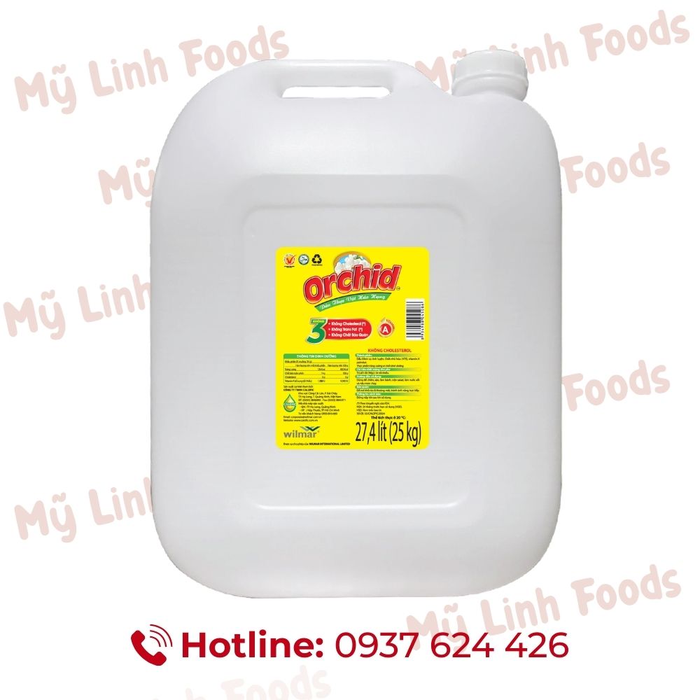 Dầu Ăn Orchid Can 25Kg (27.4 Lít)