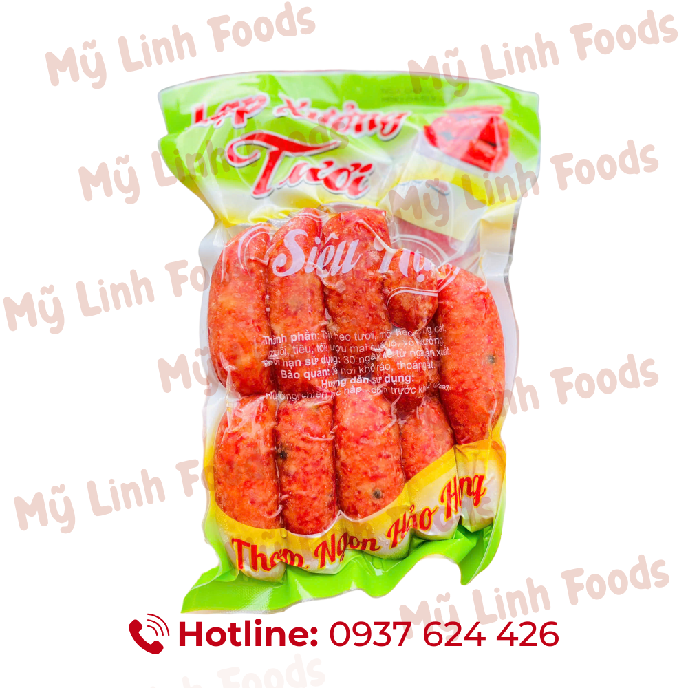 Lạp Xưởng Heo Tươi Siêu Nạc Sóc Trăng 500g