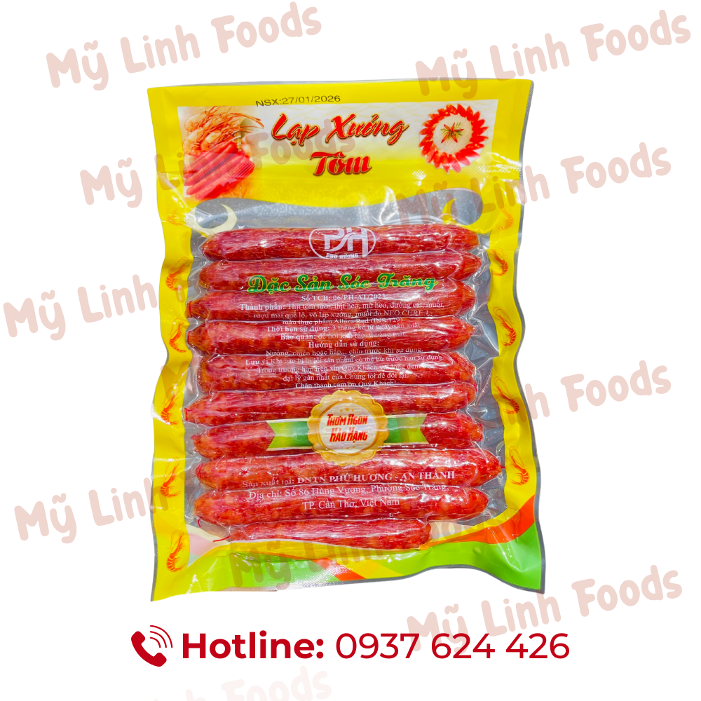 Lạp Xưởng Tôm Đặc Biệt Sóc Trăng 500g