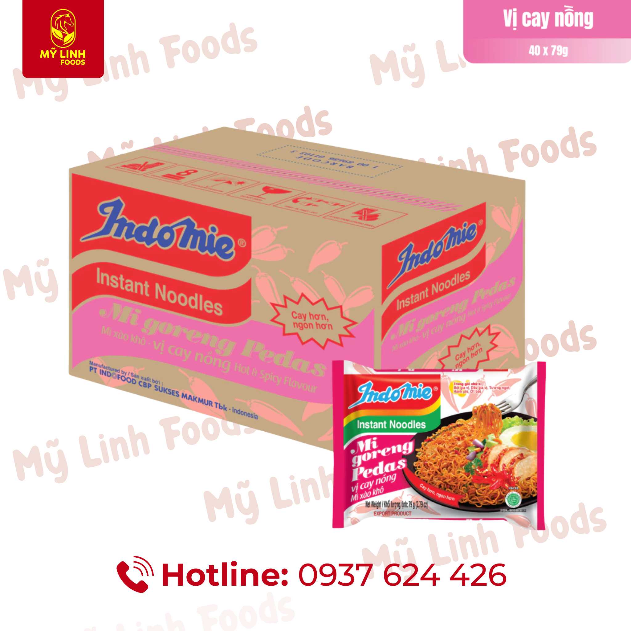 Mì Indomie Vị Cay Nồng 