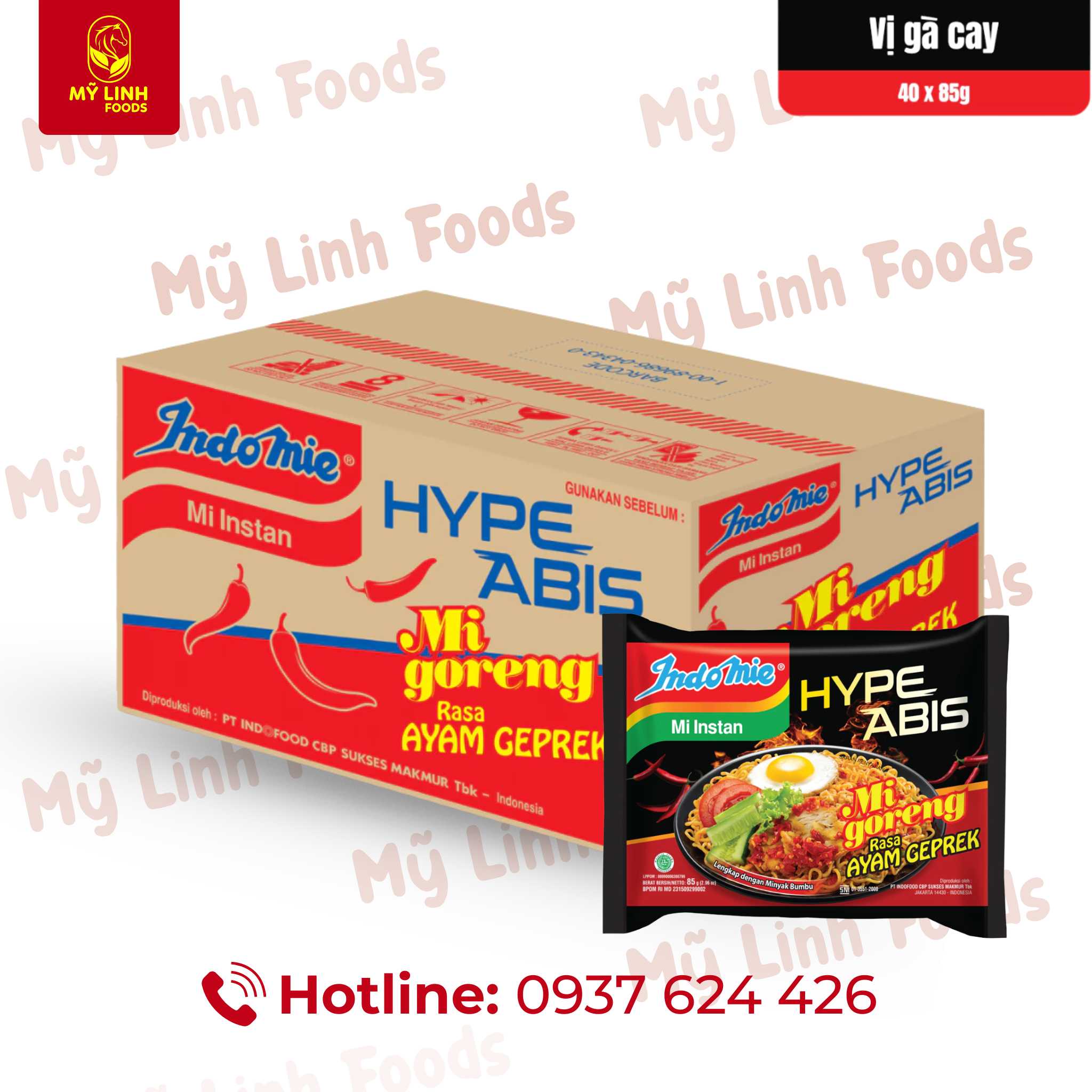 Mì Indomie Vị Gà Cay 