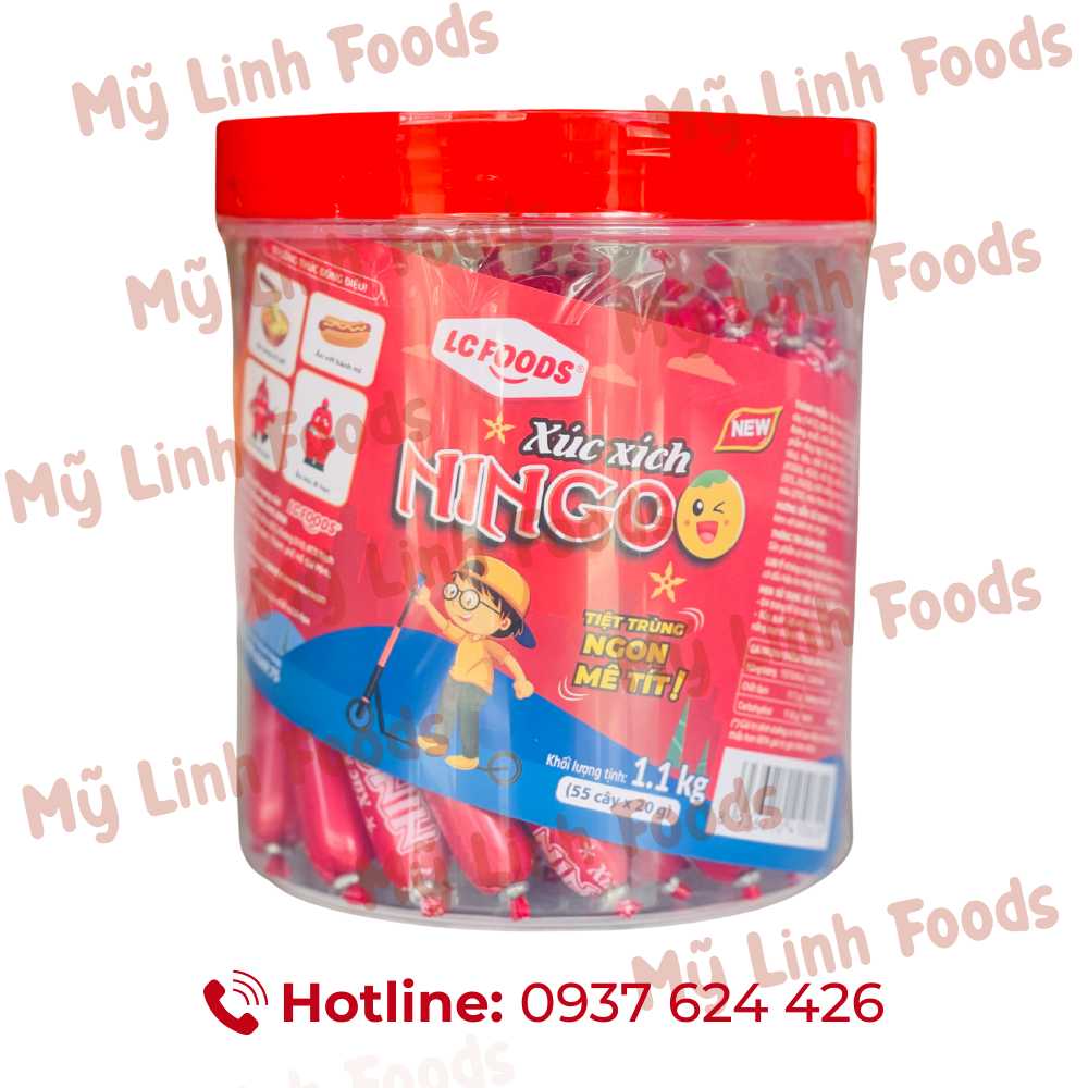 Xúc Xích Tiệt Trùng NinGoo Hủ 1Kg1 55 Cây