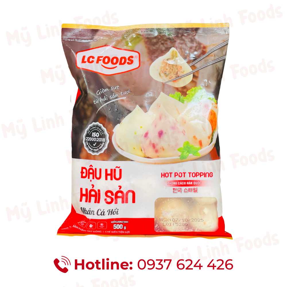 Đậu Hũ Hải Sản Nhân Cá Hồi LC 500G