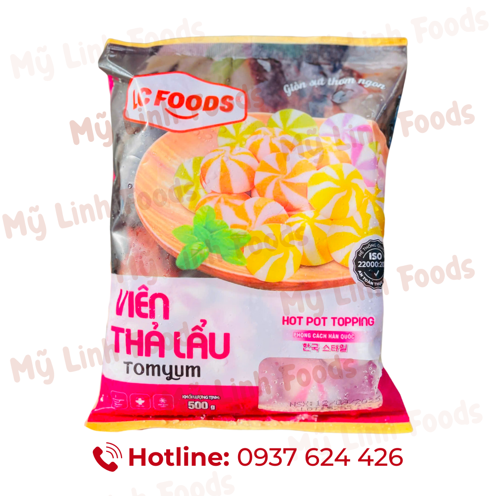 Viên Thả Lẩu Tom Yum LC 500G Sọc Hồng