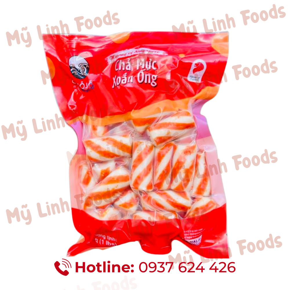 Chả Mực Xoắn Ống Chojo 454g