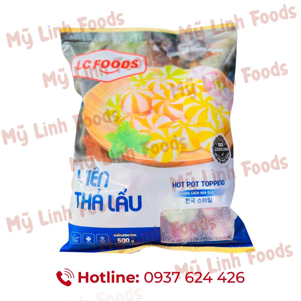 Viên Thả Lẩu Hỗn Hợp 3 Màu LC 500g