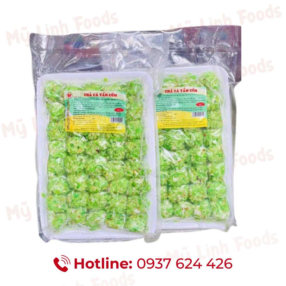 Chả Cá Tẩm Cốm Xanh Hồng Hà 500g ( 40 viên )
