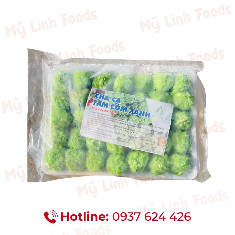Chả Cá Tẩm Cốm Xanh AnVy 500g 45v