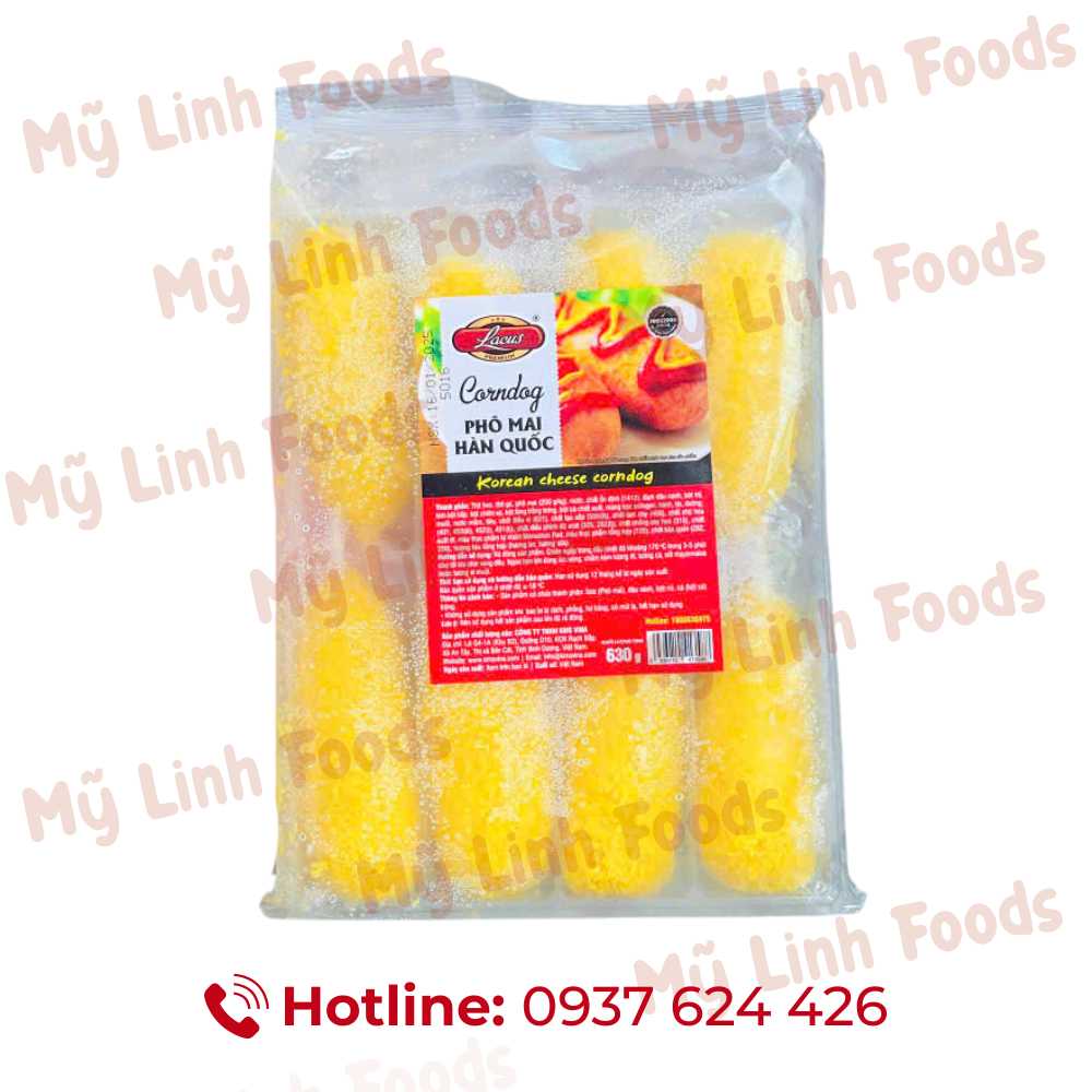 Corndog Phô Mai Vàng LC 8 Cây
