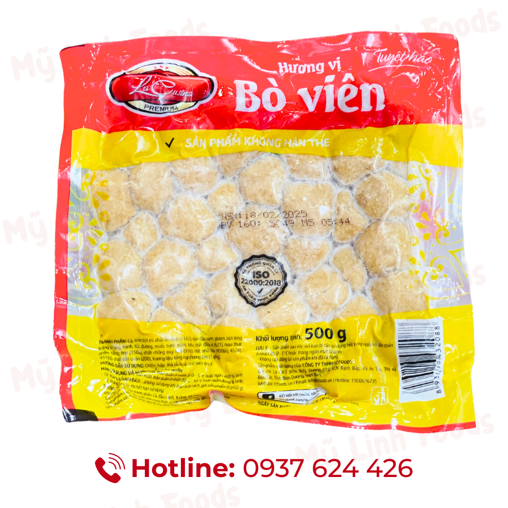 Bò Viên LC 500G 80V