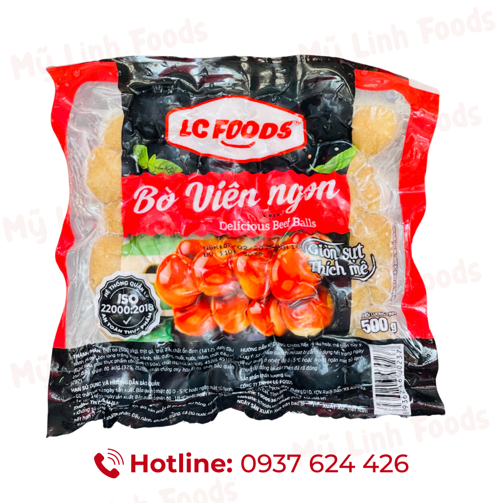 Bò Viên Ngon LC 500G 55V (Hút chân không)