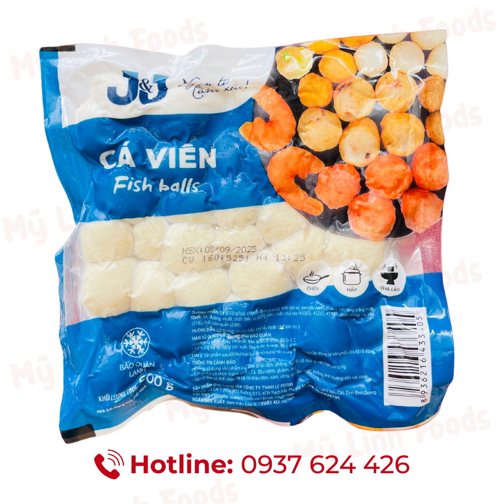 Cá Viên J&J 500G 80V