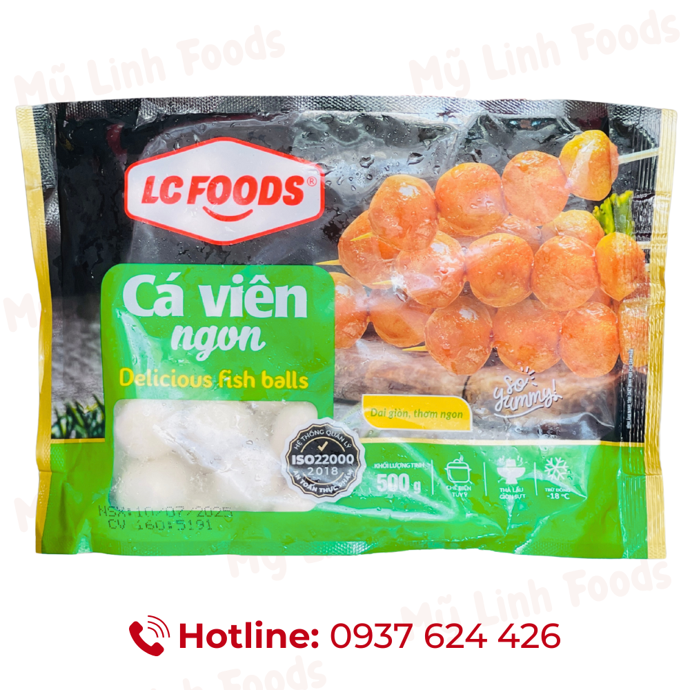 Cá Viên Ngon LC 500G 80V (bị xanh lá)