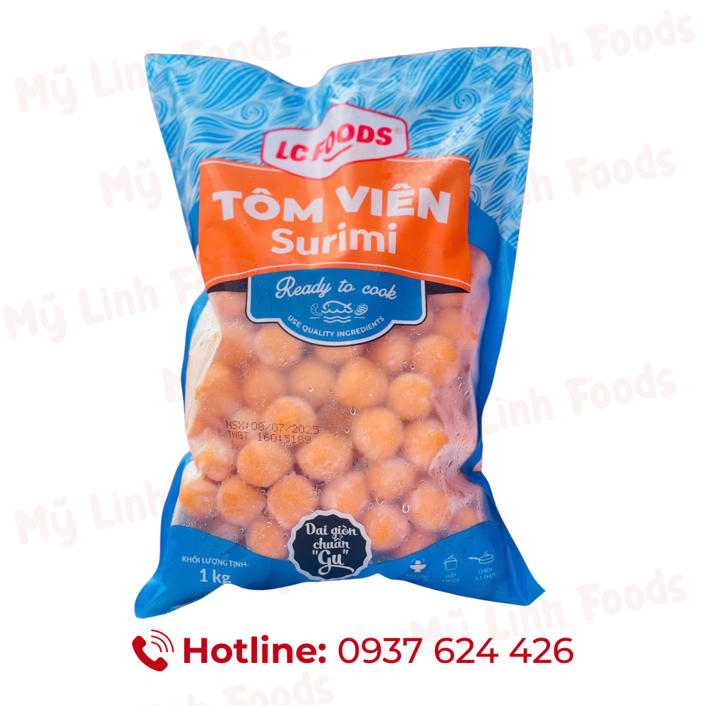 Tôm Viên LC Foods 1Kg 160V 