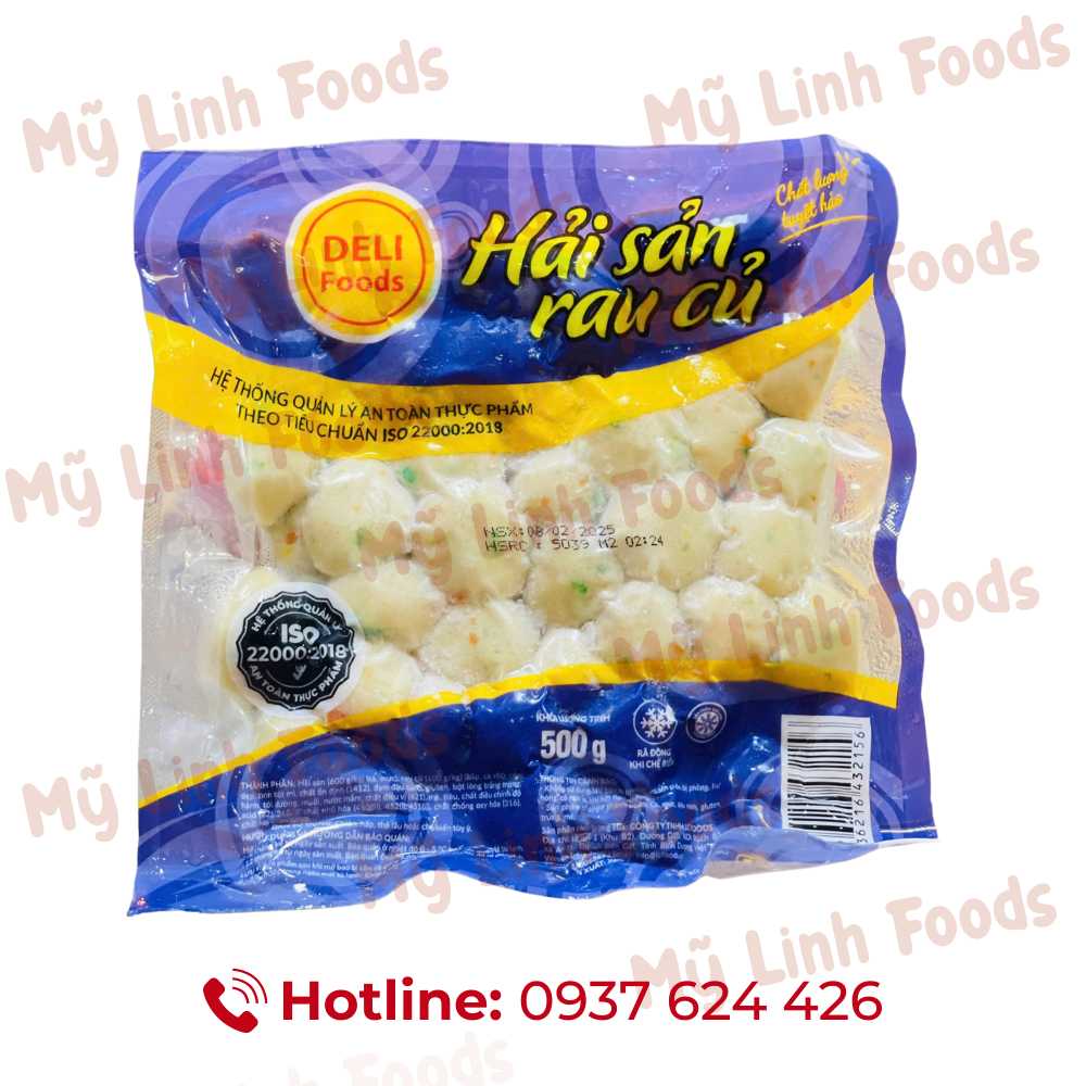 Viên Hải Sản Rau Củ Deli LC 500G