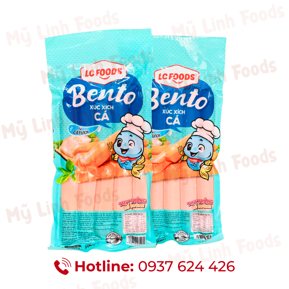 Xúc Xích Bento Cá LC 500G 10C (Bị Xanh)