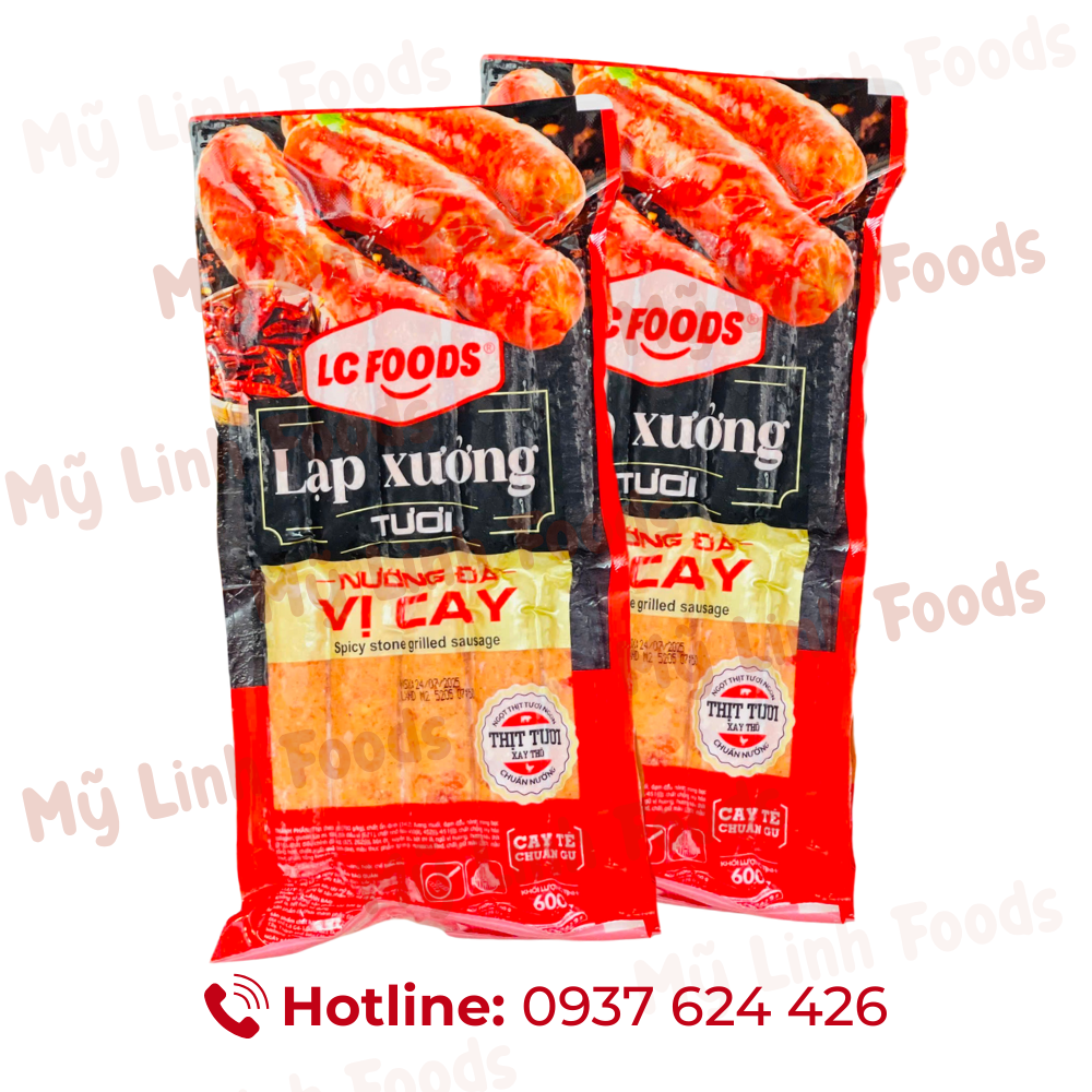 Lạp Xưởng Nướng Đá Vị Cay LC 600G 10C
