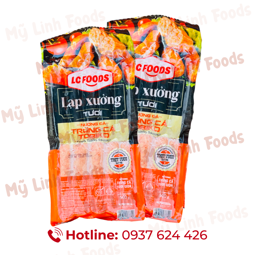 Lạp Xưởng Tươi Trứng Cá Tobiko LC 600G 10C