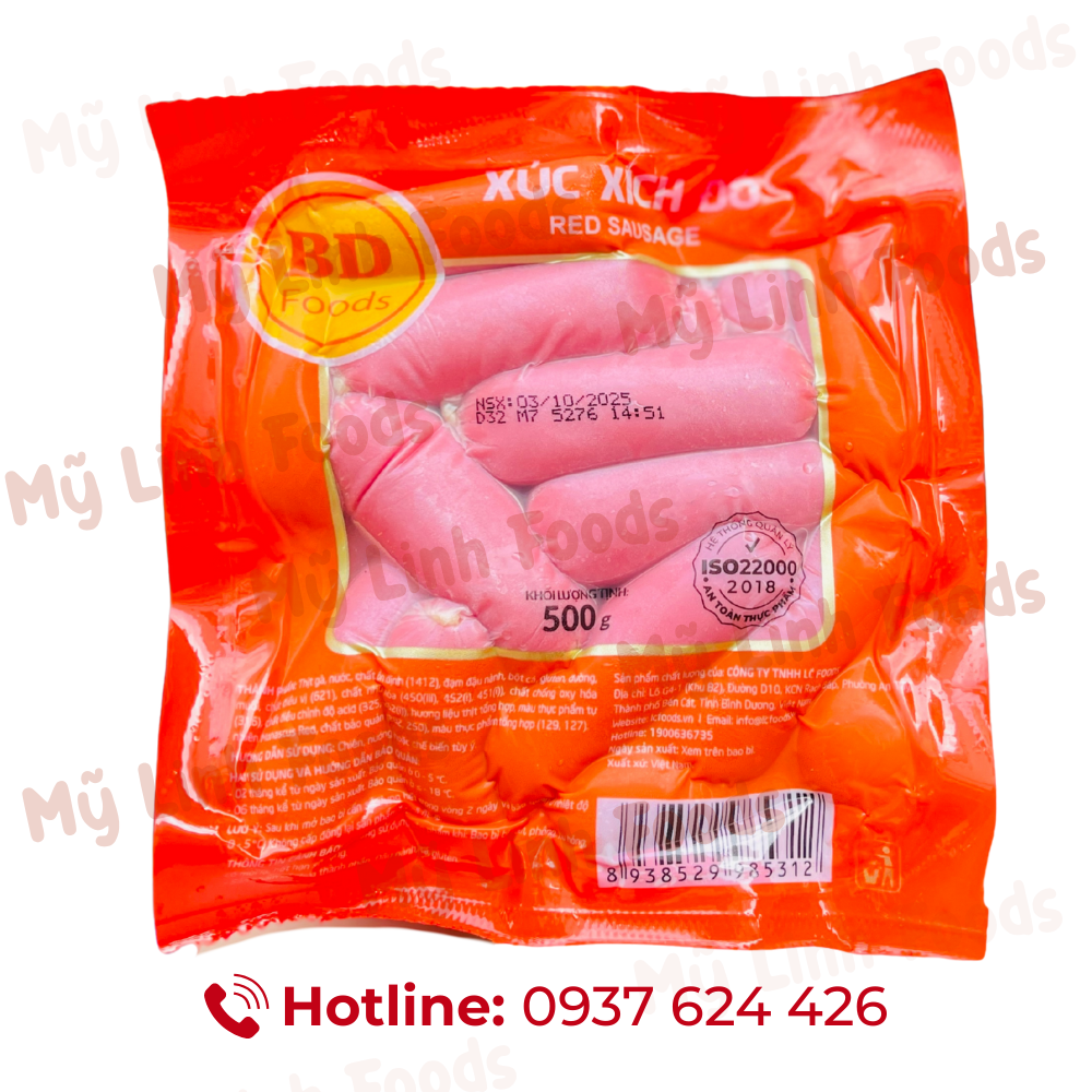 Xúc Xích Đỏ Ngắn BD 32C 500G