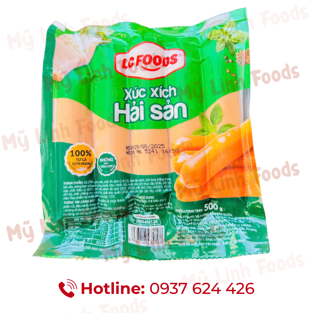 Xúc Xích Hải Sản 10 Cây LC 500G