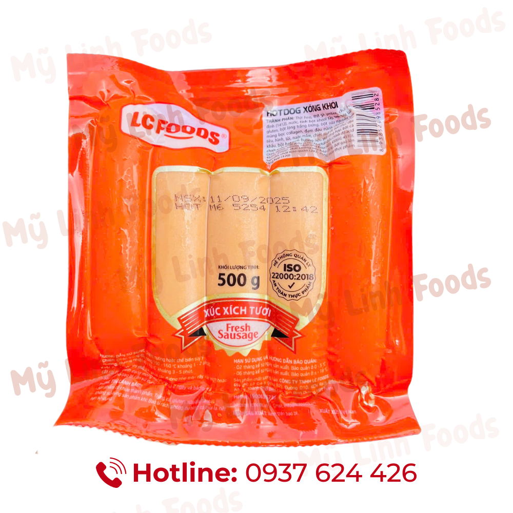 Xúc Xích Hotdog Xông Khói LC 500G 10C