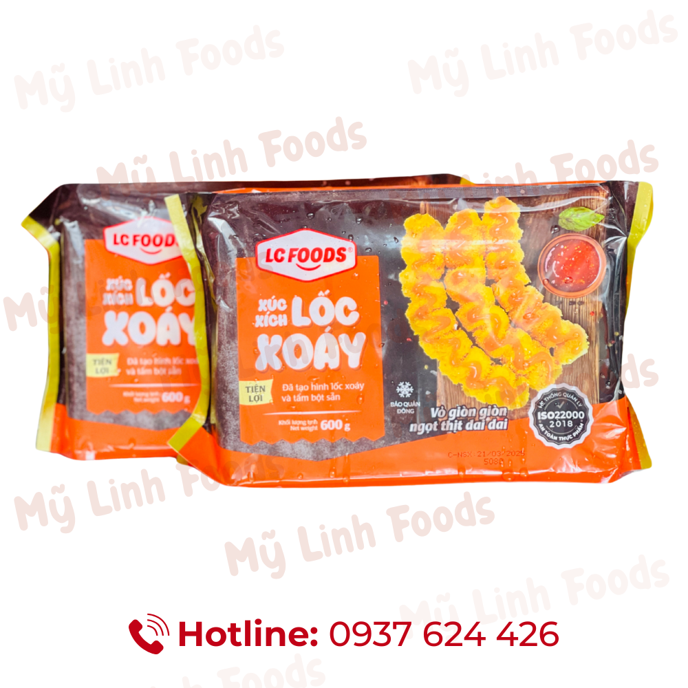 Xúc Xích Lốc Xoáy Tẩm Bột LC 600G 10C