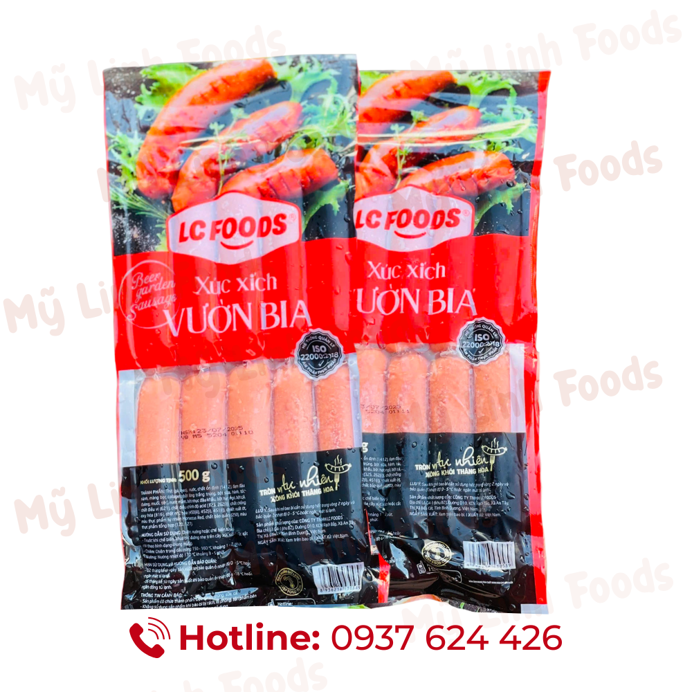 Xúc Xích Vườn Bia LC 500G 10C