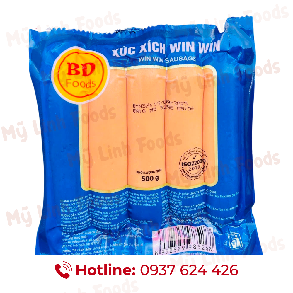 Xúc Xích Win Win BD 500G 10C