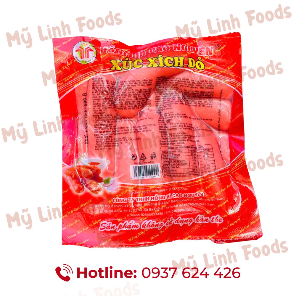 Xúc Xích Đỏ Hồng Hà 500G 