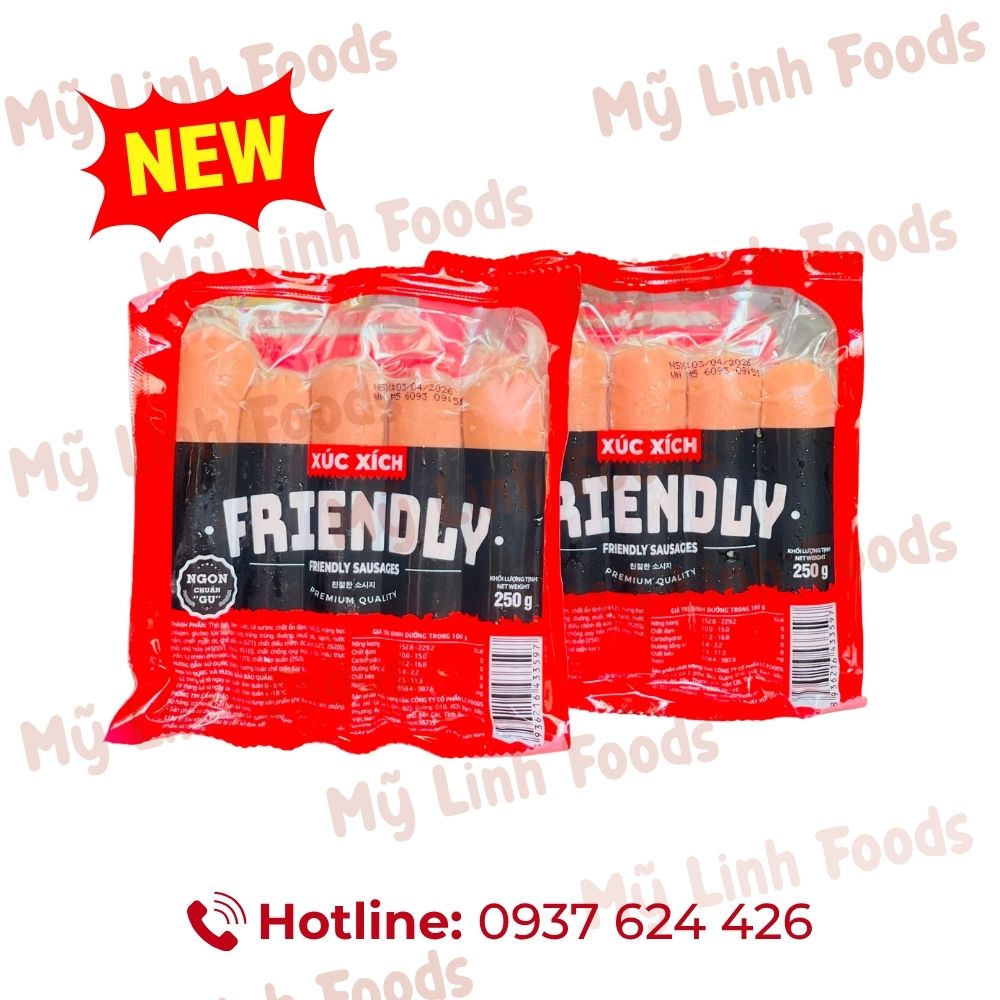 Xúc Xích Frendly LC 5 Cây 250g 