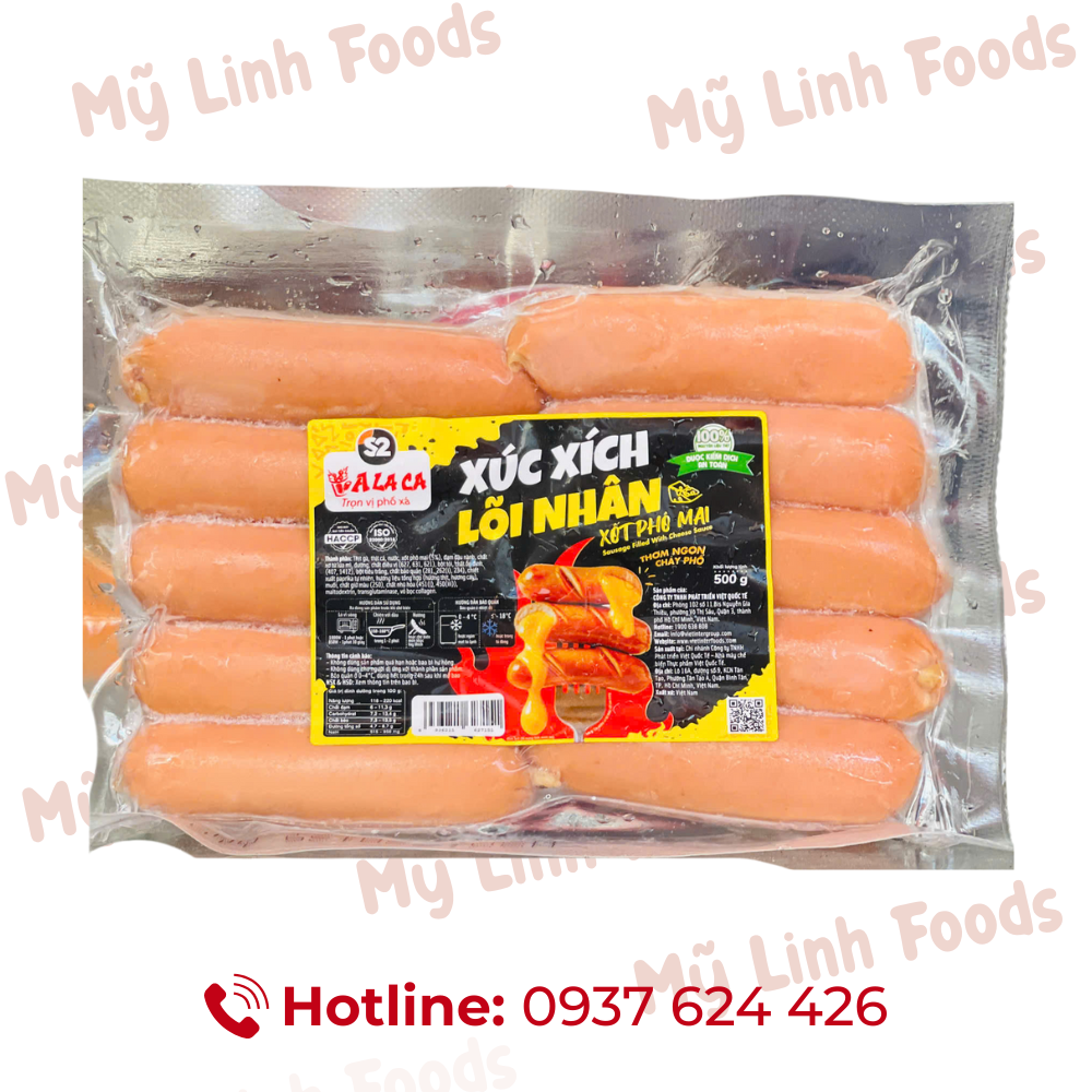 Xúc Xích Lõi Nhân Sốt Phô Mai S2 500g 