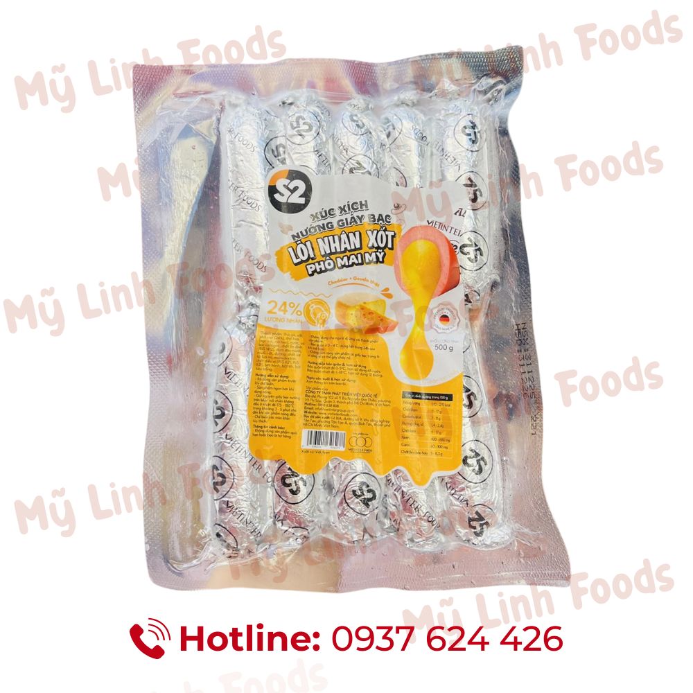 Xúc Xích Phô Mai Giấy Bạc Xốt Phô Mai S2